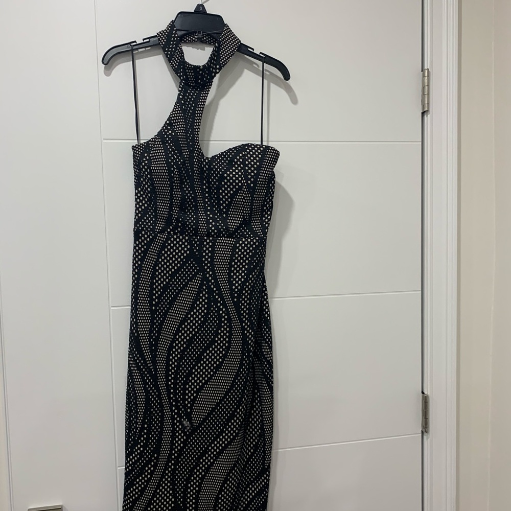 One shoulder chocker dress by Xtaren